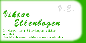 viktor ellenbogen business card